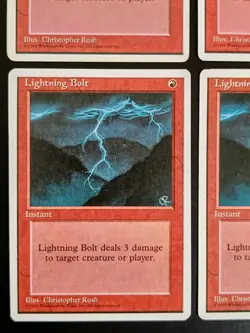 MtG | 4 x Lightning Bolt | Fourth Edition | Magic The Gathering - Image 4