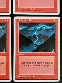 MtG | 4 x Lightning Bolt | Fourth Edition | Magic The Gathering - Image 5