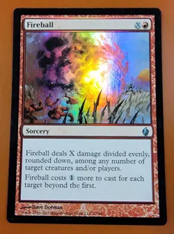 1x Fireball | FOIL | PDS Fire and Lightning | MTG Magic Cards - Image 1
