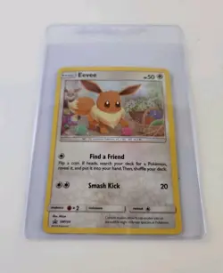 Eevee Pokemon Card Sun & Moon Black Star Promo #SM184. - Image 1