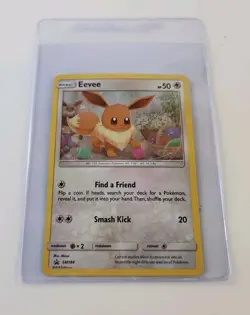 Eevee Pokemon Card Sun & Moon Black Star Promo #SM184. - Image 2