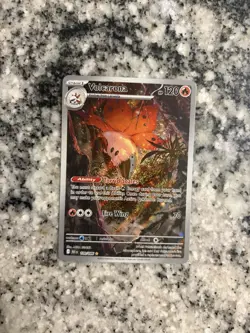 Volcarona 100/086 Illustration Rare Pokemon TCG Black Bolt Full Art Near Mint - Image 1
