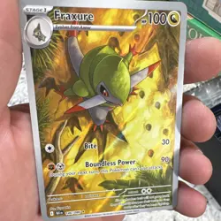 The Pokemon Company Fraxure Sv: Black Bolt 146/086 IR Holo English 2025 - Image 5