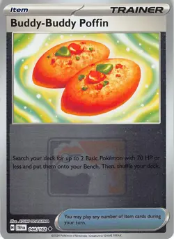 Buddy-Buddy Poffin 144/162 Championship League Cards Pokemon Reverse Holo LP - Image 1