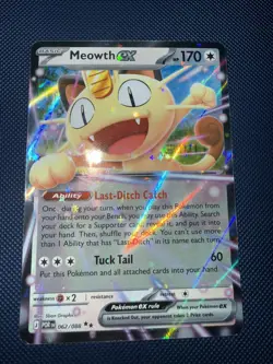 Meowth EX 62/88 - 62 Double Rare - Perfect Order - Pokemon TCG - NM Near Mint - Image 1
