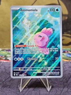 Pokemon TCG Alomomola 108/086 Black Bolt Illustration Rare Holo Card LP+ - Image 1