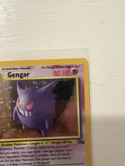 Pokemon TCG Gengar Fossil Holo Rare 5/62 - Image 3