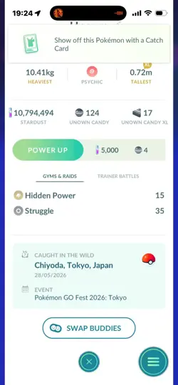 Pokemon Go Shiny Unown P - Image 2