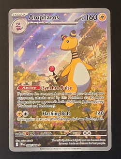 Ampharos 090/086 Illustration Rare - ME04: Chaos Rising Pokemon NM - Image 1