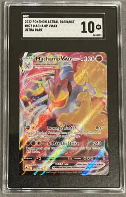 Machamp VMax Full Art #073/189 Astral Radiance SGC 10 GEM MINT Pokemon Card - Image 1