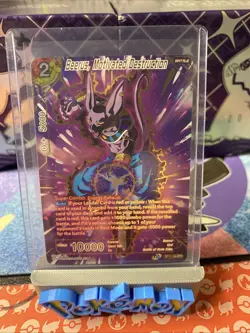 Dragon Ball Super Card Game Beerus Motivated Destruction SPR Foil Card BT17-134 - Image 1