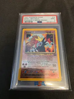 Pokemon TCG Entei Promo Card PSA 9 - Image 1