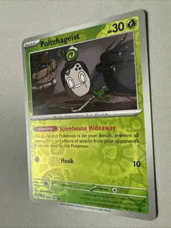 Pokemon TCG * SV Twilight Masquerade * 20/167 Poltchageist REVERSE HOLO Common - Image 2
