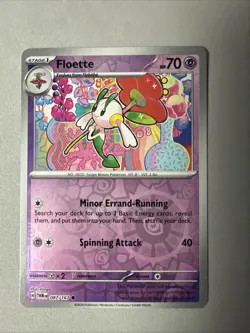 Pokemon TCG * SV Twilight Masquerade * 87/167 Floette REVERSE HOLO Common * NM - Image 1