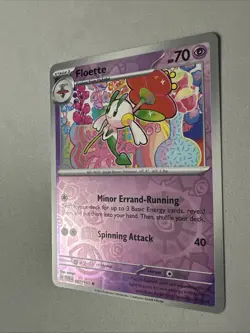Pokemon TCG * SV Twilight Masquerade * 87/167 Floette REVERSE HOLO Common * NM - Image 2