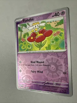 Pokemon TCG * SV Twilight Masquerade * 86/167 Flabebe REVERSE HOLO Common * NM - Image 2