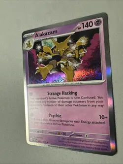 Pokemon TCG * SV Twilight Masquerade * 82/167 Alakazam Holo Rare * FRESH PK - Image 2