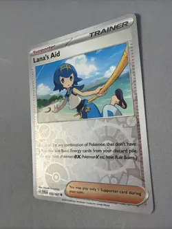 Pokemon TCG * SV Twilight Masquerade * 155/167 Lana's Aid REVERSE HOLO Uncommon - Image 2