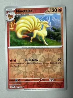 Pokemon TCG * SV Twilight Masquerade * 27/167 Ninetales REVERSE HOLO Common * NM - Image 1