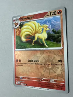 Pokemon TCG * SV Twilight Masquerade * 27/167 Ninetales REVERSE HOLO Common * NM - Image 2