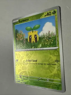 Pokemon TCG * SV Twilight Masquerade * 6/167 Sunkern REVERSE HOLO Common * NM - Image 2