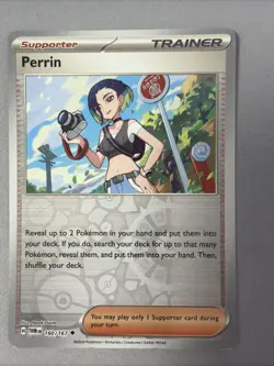 Pokemon TCG * SV Twilight Masquerade * 160/167 Perrin REVERSE HOLO Uncommon * NM - Image 1