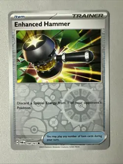 Pokemon TCG * SV Twilight Masquerade * 148/167 Enhanced Hammer REVERSE HOLO NM - Image 1