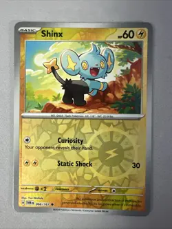 Pokemon TCG * SV Twilight Masquerade * 66/167 Shinx REVERSE HOLO Common * NM - Image 1