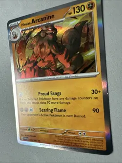 Pokemon TCG * SV Twilight Masquerade * 100/167 Hisuian Arcanine Holo Rare * NM - Image 2