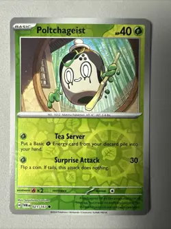 Pokemon TCG * SV Twilight Masquerade * 21/167 Poltchageist REVERSE HOLO Common - Image 1