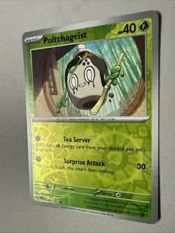 Pokemon TCG * SV Twilight Masquerade * 21/167 Poltchageist REVERSE HOLO Common - Image 2