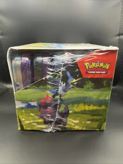 Pokemon TCG Ascended Heroes Mini Tin Display Box Sealed 10x Tins Minor Tear - Image 2