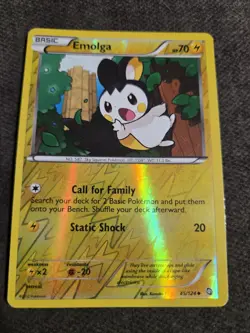 Pokemon Dragons Exalted Emolga 45/124 Reverse Holo Card NM - Image 1