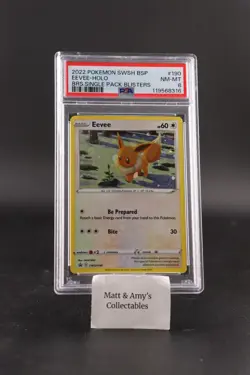 Eevee SWSH190 SWSH: Sword & Shield Promo Cards Holo PSA 8 Pokemon - Image 1