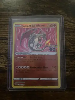 Radiant Charizard Holo Radiant Rare Pokemon GO 011/078 NM - Image 1