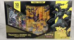 New Sealed Pokemon TCG Pikachu & Zekrom GX Tag Team Premium Collection Box 820650809910 - Image 1