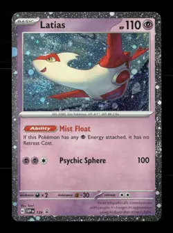 Latias (Cosmo Holo) 139 Holo Scarlet & Violet Promo NM/M Pokemon - Image 1