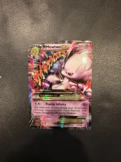 Mega Mewtwo EX 64/162 MP Evolutions Pokemon TCG Mega purple - Image 1