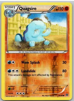Quagsire 39/98 Common Ancient Origins Pokemon Reverse Holo - Image 1