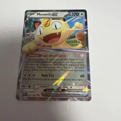 Pokemon Meowth ex 062/088 Perfect Order Double Rare Holo EX card - Image 1