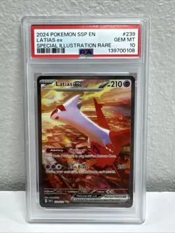 Latias Ex Pokemon Ssp En - Surging Sparks 239 Special Illustration Rare PSA 10 - Image 1