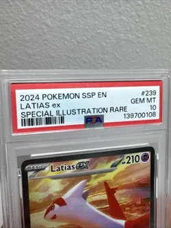 Latias Ex Pokemon Ssp En - Surging Sparks 239 Special Illustration Rare PSA 10 - Image 3