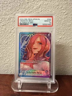 One Piece Vinsmoke Reiju OP06-042 Alt Art Foil Leader PSA 10 ENG SHIP NEXT DAY!! - Image 1