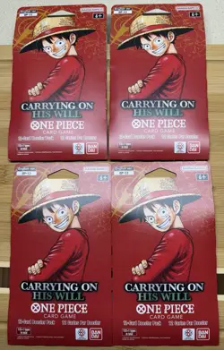 🔥One-Piece OP13 Sleeved Booster Pack LOT of 4 🔥SEALED 👍 - Image 1