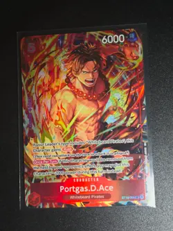 One Piece TCG Portgas D Ace ST15-005 Illustration Box Promo English N/M - Image 1