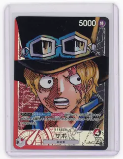 One Piece Japanese - Sabo OP05-001 Alt Art Leader - Awakening of The New Era - Image 1