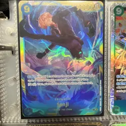 One Piece Card Game Sanji OP06-119 Alt Art English SEC Wings Of The Captain NM - Image 1