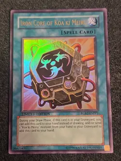 YuGiOh Card: Iron Core of Koa'ki Meiru RGBT-ENPP1 Ultra Rare Limited Edition! LP - Image 1