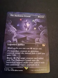 MTG FINAL FANTASY THE DARKNESS CRYSTAL BORDERLESS RARE - Image 1