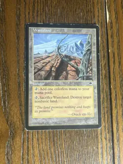 MTG Wasteland (Tempest) Moderately Play (MP) Magic the Gathering Rare uncommon - Image 1